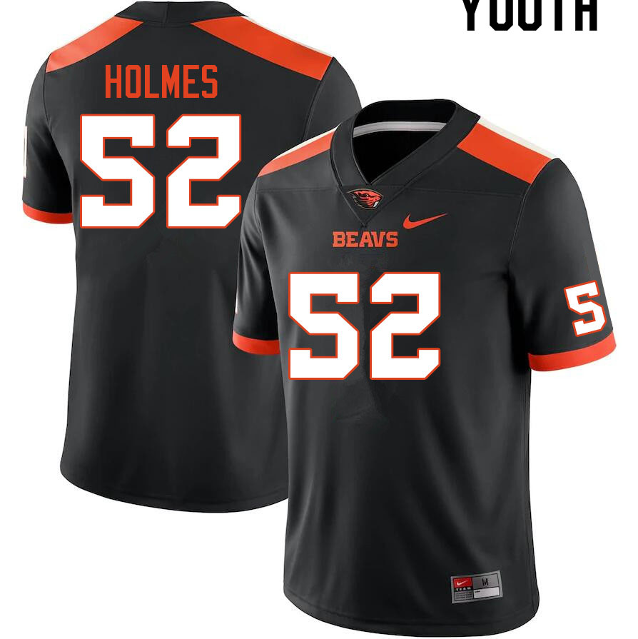 Youth #52 Zach Holmes Oregon State Beavers College Football Jerseys Sale-Black